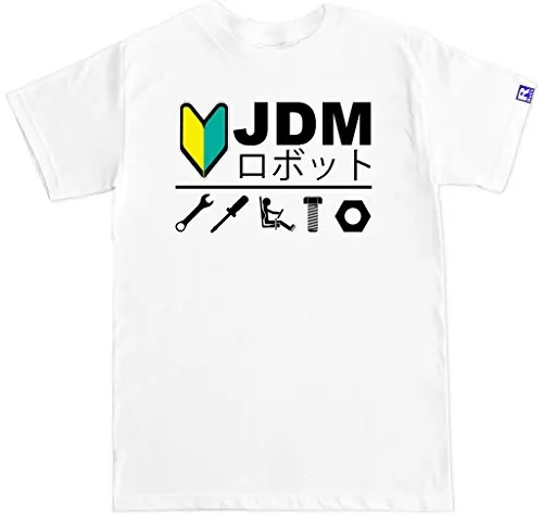 FTD Apparel s JDM R, футболка, футболки, мужская одежда,, футболка, хлопок, футболка с коротким рукавом - Цвет: Белый