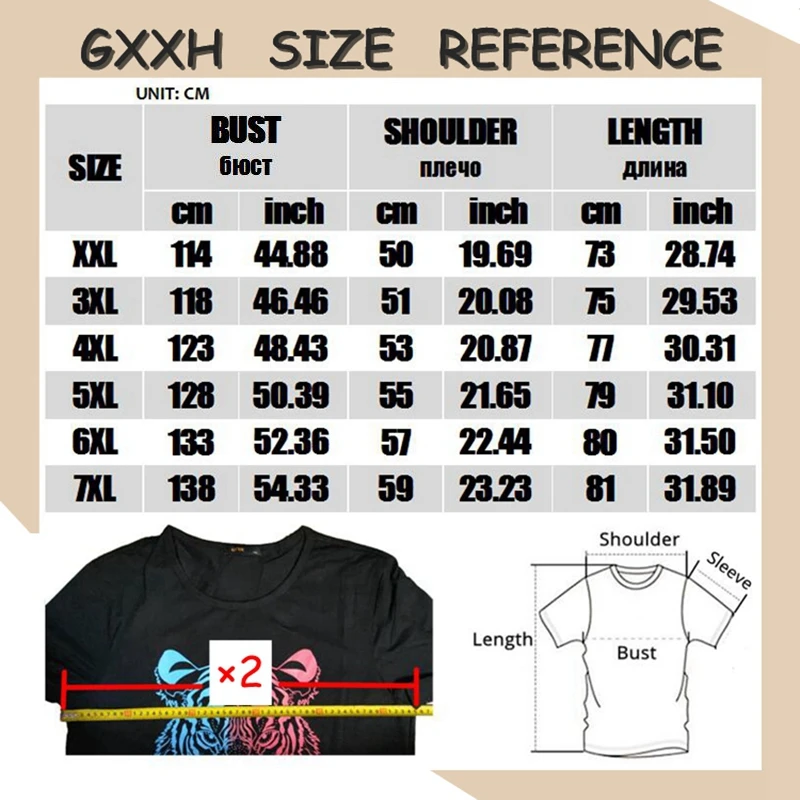 GXXH бренд, большой размер, XXL-7XL, Мужская футболка с круглым вырезом, с геометрическим принтом, свободная, повседневная, черная, Мужская футболка с коротким рукавом