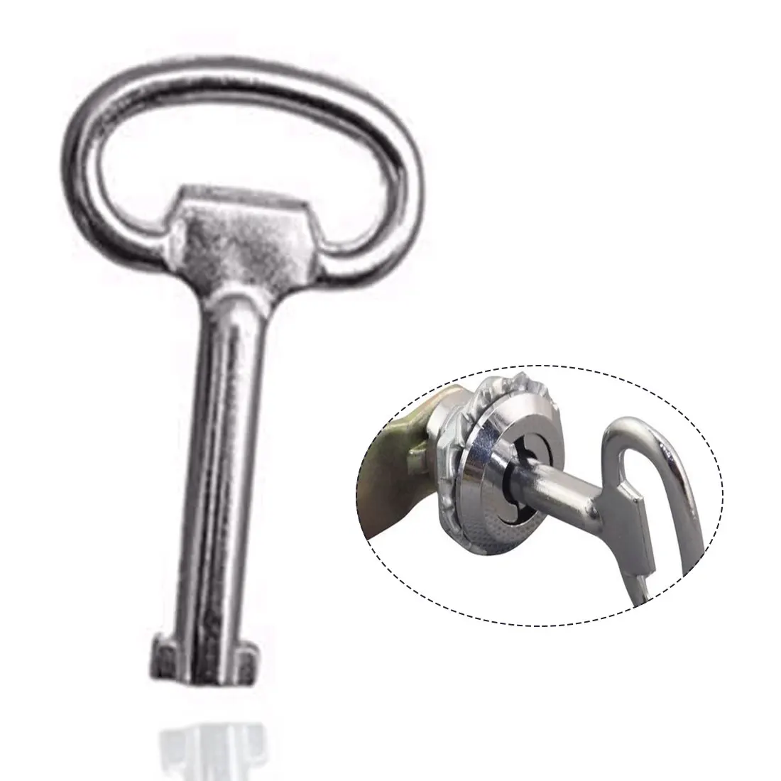 Muye 2pcs 8mm /& 9mm Triangle Key Wrench Triangle Socket Key Train Electrical Cupboard Box Elevator Cabinet Switch New