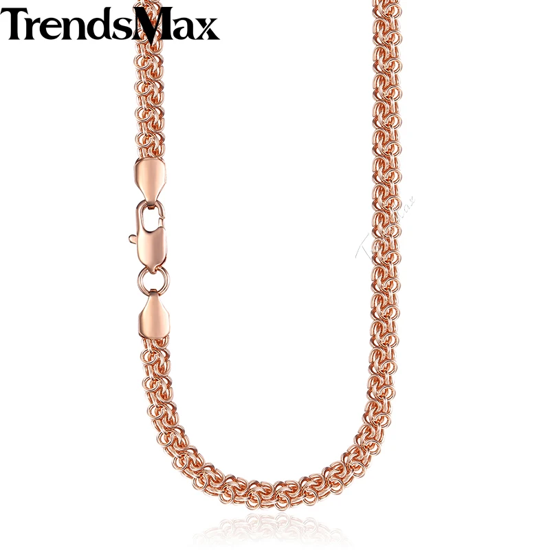 Цепочка из розового золота для мужчин и женщин 6 мм 50 см 60 см|gold chain for men|gold chainchain men |