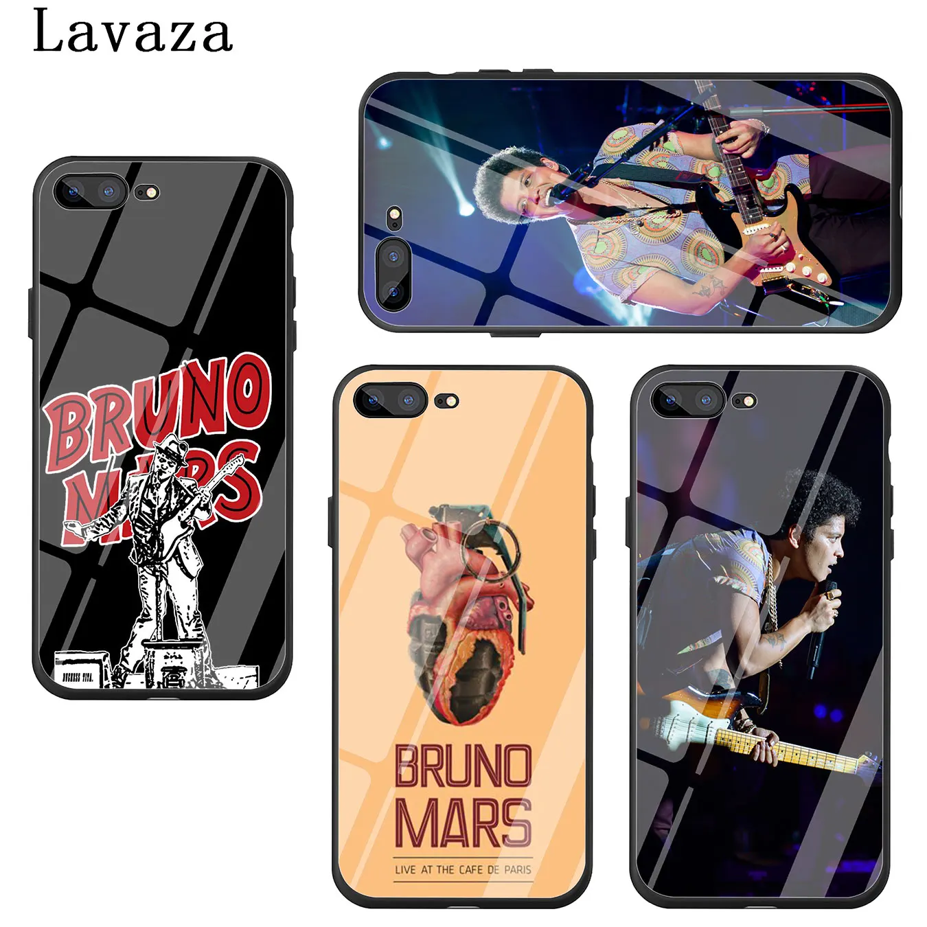Lavaza Бруно Марс поп певец закаленное стекло чехол для телефона Apple iPhone XR X XS Max 8 7 6 6S