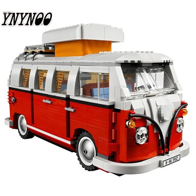 

YNYNOO 21001 1354pcs Technic series the Volkswagen T1 Camper Van Model Assembling Building Blocks 10220