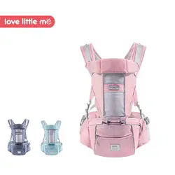 Любовь Little Me 2018 Новое прибытие эргономичный дышащий Кенгуру Hipseat Детские Wrap слинг кенгуру для новорожденных 0- 36 месяцев