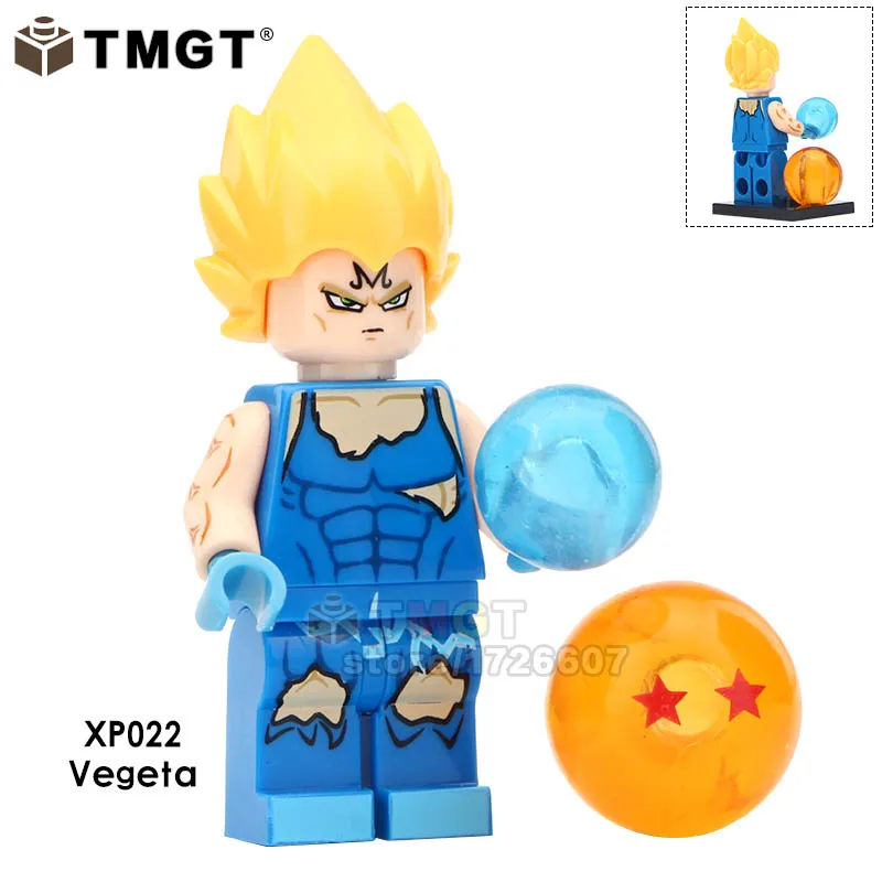 10 лотов японский мультфильм Dragon Ball Z Son Goku Веджета супер сайян Vegito Сейлор Мун детские строительные блоки кирпичные игрушки