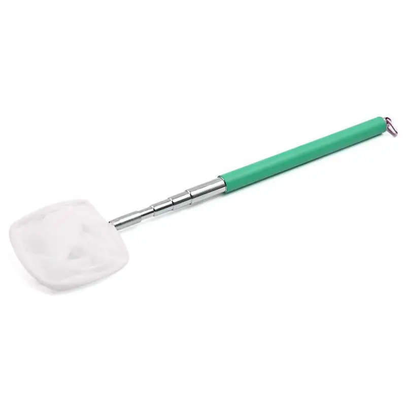 

Stainless Steel Extendable Handle Aquarium Pond Fish Shrimp Skimming Net Square