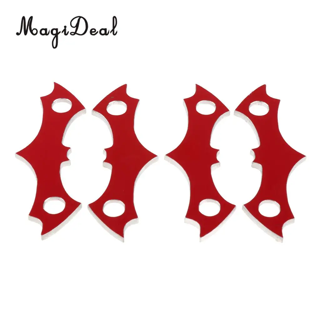 MagiDeal 4pcs Aluminum Alloy Skateboard Deck Protective Gasket Longboard Anti-sinking Prevent Sag Hardware for skateboard 
