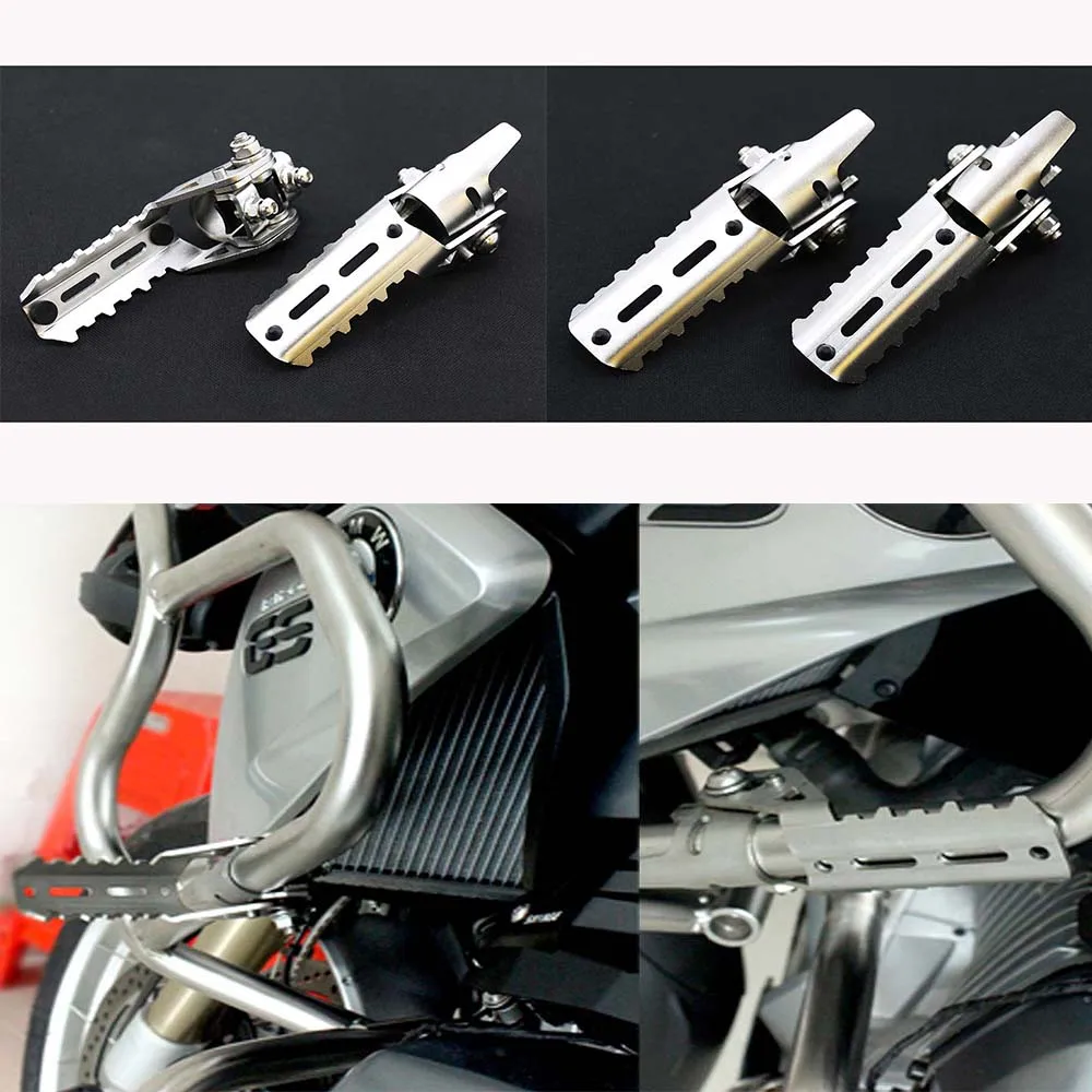 Pair 25mm Highway Foot Pegs For Pipes Triumph Tiger Explorer for BMW