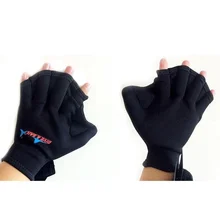 3MM Sphere Webbed Swim Gloves Surfing Swimming Sports Paddle Training Finger- less Gloves