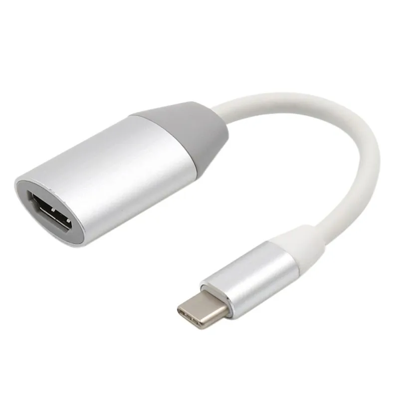 Кабель-адаптер type C USB-C к HDMI для Samsung Galaxy S8/S9 Plus/Note 8/Macbook HOT - Цвет: Серебристый