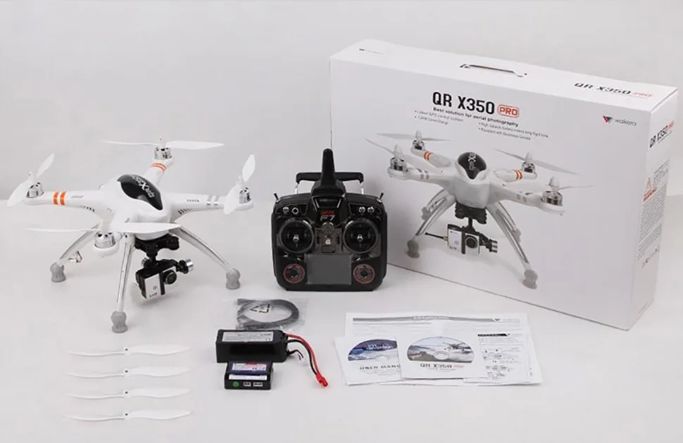 Walkera QR X350 Pro FPV Квадрокоптер Дрон с DEVO F7 G-2D Бесщеточный Gimbal iLook gps RC Квадрокоптер Марка Quad Copter UFO, Дрон AR. Drone - Цвет: White