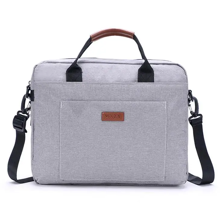 Новая холщовая Водонепроницаемая простая деловая сумка для ноутбука Диагональ 14/15. 6 дюймов чехол для ноутбука для путешествий деловая сумка - Цвет: Large gray