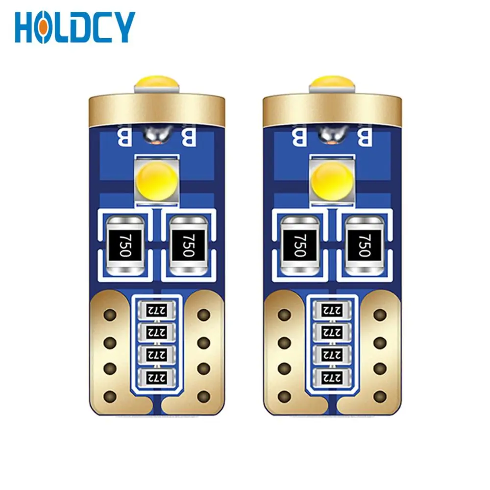 

2 Pcs T10 194 W5W 168 192 2825 LED Light Bulbs 3W CREE Chips Canbus for Car Interior Light Dome Marker License Plate Lights