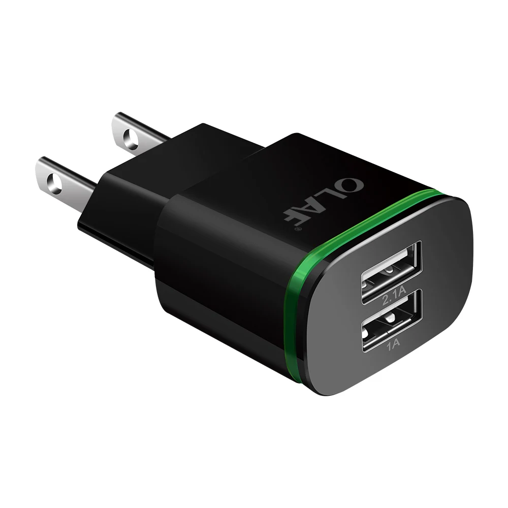 Олаф 4 порта USB зарядное устройство адаптер 5V4A дорожная Зарядка светодиодный штекер многопортовый концентратор быстрое зарядное устройство для iPhone iPad samsung Xiaomi - Тип штекера: US 2 USB Charger
