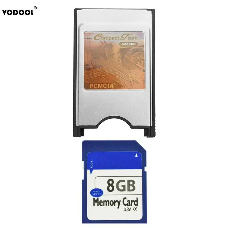 Высокоскоростной кард ридер VODOOL с серебристым корпусом компактная вспышка PCMCIA 16