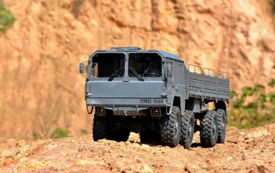 Новый военный автомобиль 8X8 Радиоуправляемый внедорожный гусеничный с набором 8WD