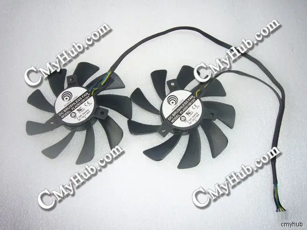 New For XFX HD7970 HD7950 HD7990 Sapphire PLA09215B12H DC12V 0.55A 4Wire 4Pin Graphics Card Cooling Fan | Компьютеры и офис