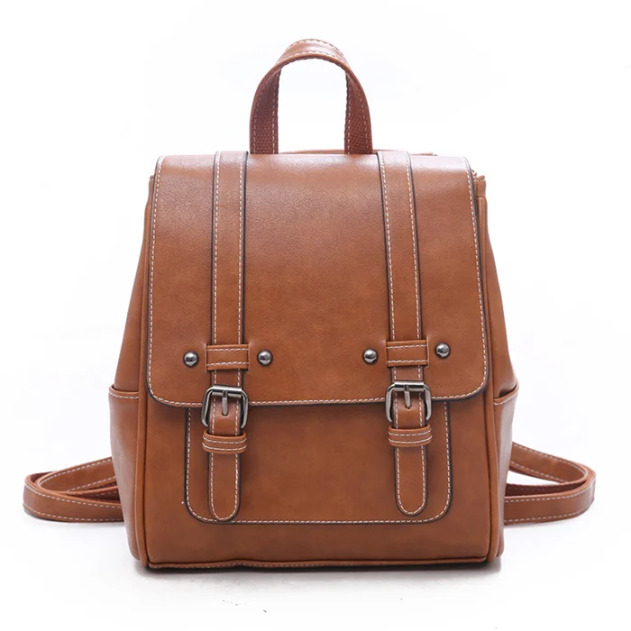 

Women Leather Backpacks Women's Small Backpack Fashion School bags for Teenagers Girls Travel Rucksack Mochila Femme Sac A Dos