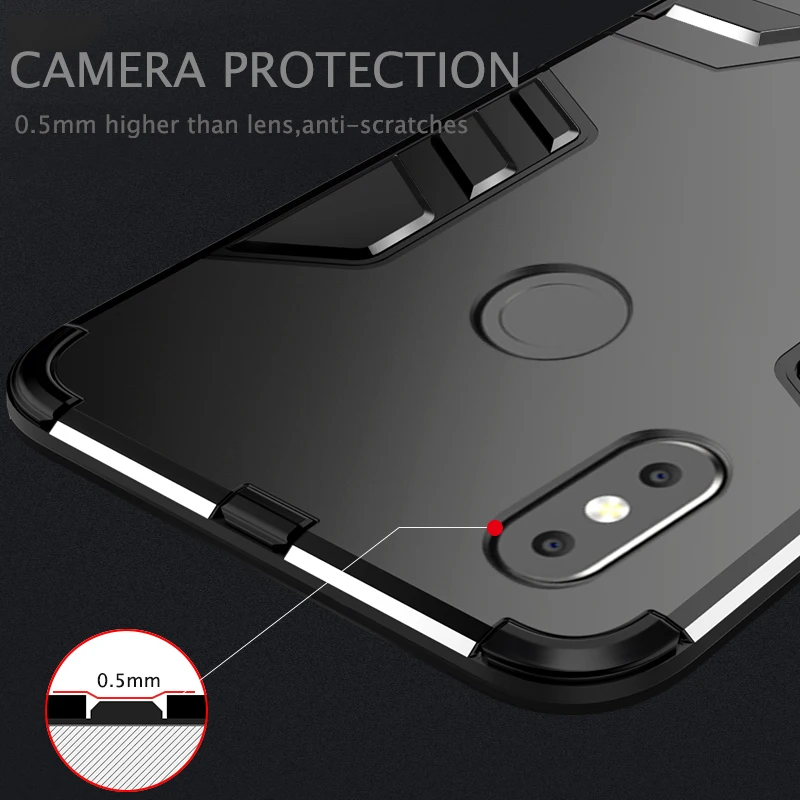 Чехол подставка для Xiaomi Mi 8 9 6 6X 5X A1 A2 Lite противоударный защитный чехол SE Mix 2 2S Max 3 Note
