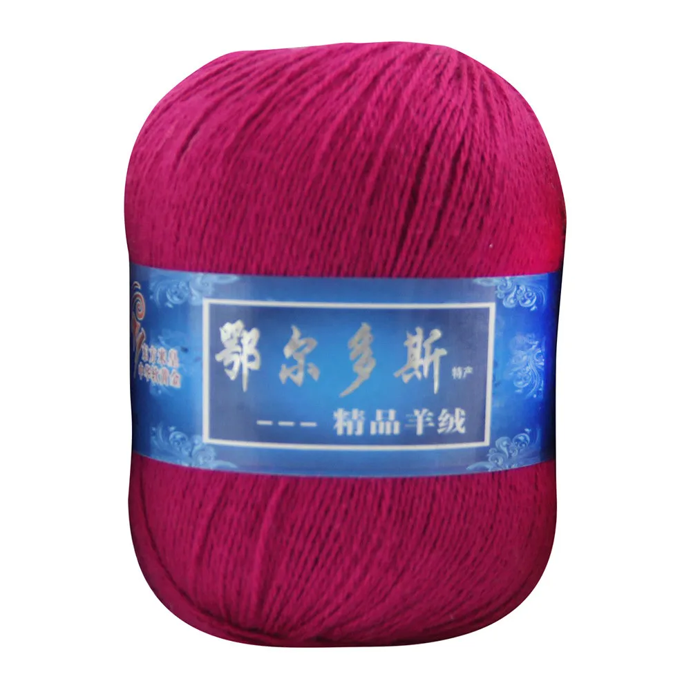 1 шт., мягкая кашемировая пряжа, ручная вязка, Монгольская шерстяная нить для самостоятельного плетения, Gomitolo Cotone Per Uncinetto, пряжа для ручного вязания - Цвет: B