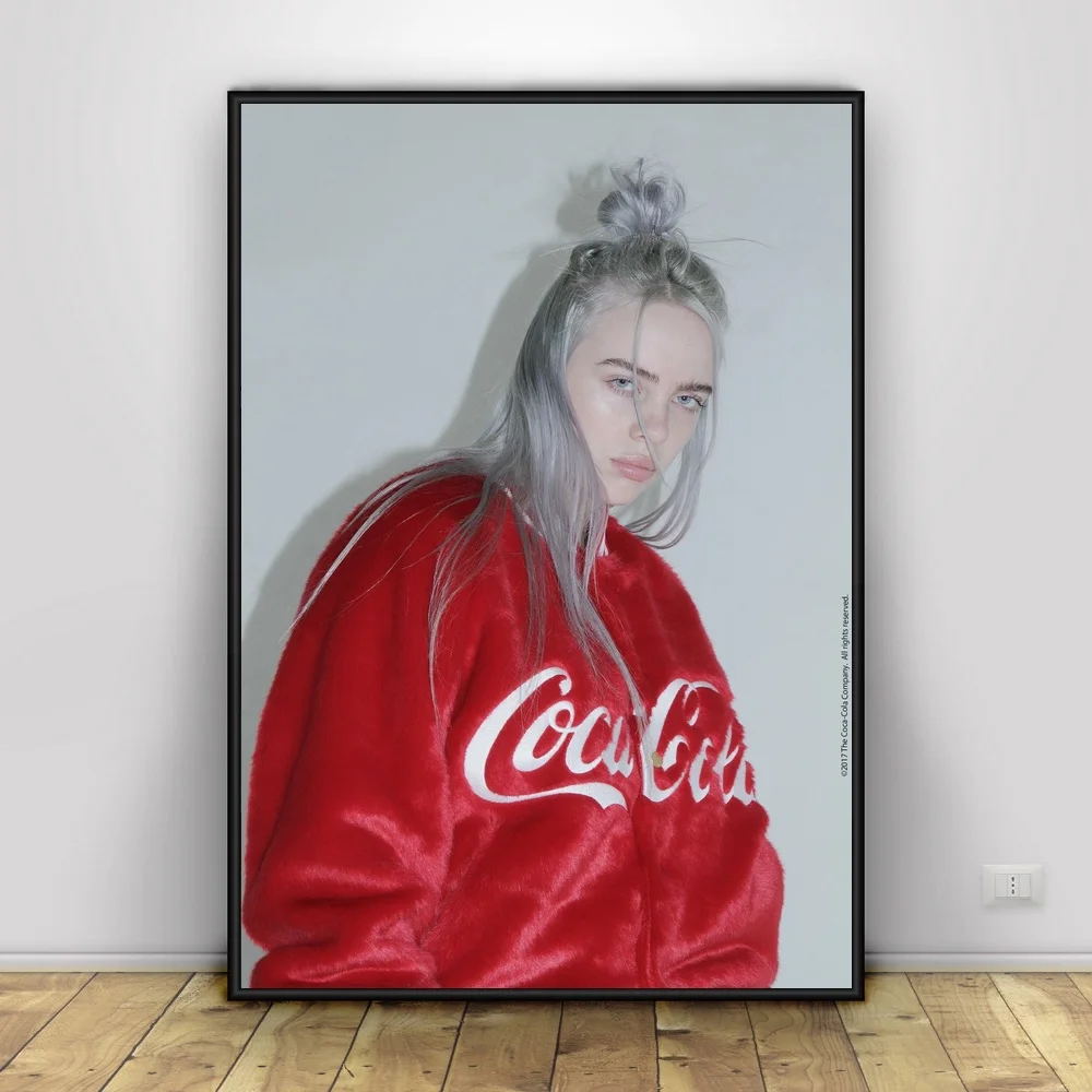 Billie Eilish художественный Шелковый плакат домашний декор 12x18 20X30 дюймов - Цвет: 6