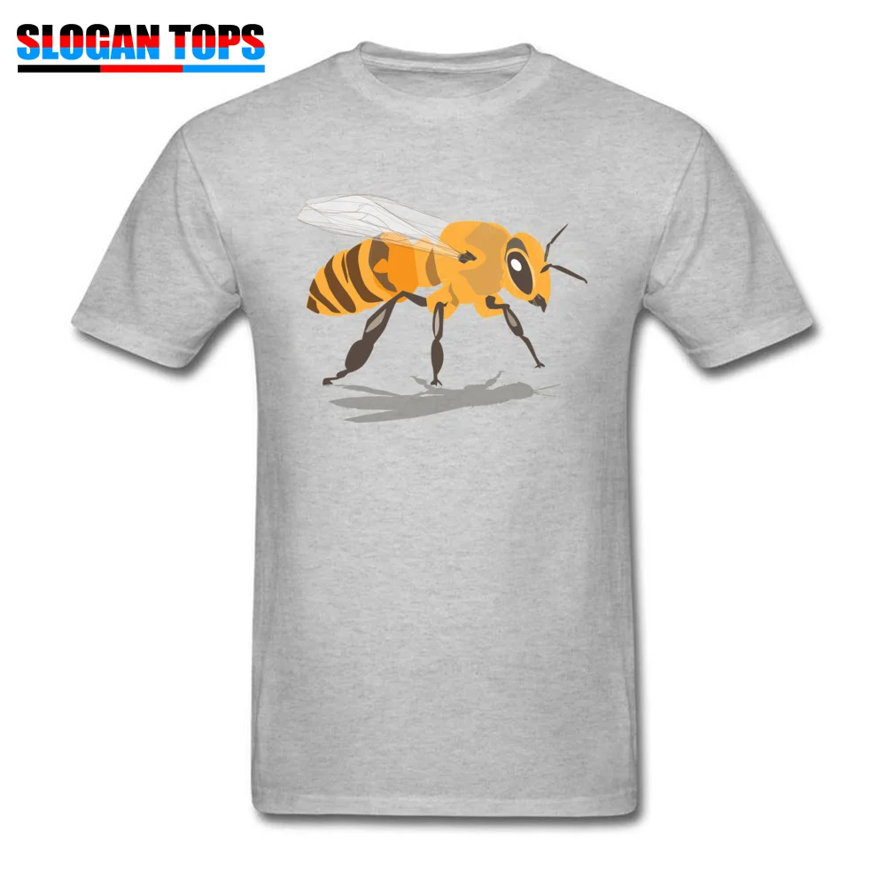 Retro Men's T-shirts bee 2546134_960_720 Customized Tops T Shirt 100% Cotton Short Sleeve Hip hop Tee Shirt Round Neck bee 2546134_960_720 grey