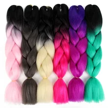 Канекалон jumbo косу волос 24 дюйма ombre каникалон плетение волос канекалоны для волос 100 г/упак каниколон парики женские для волос