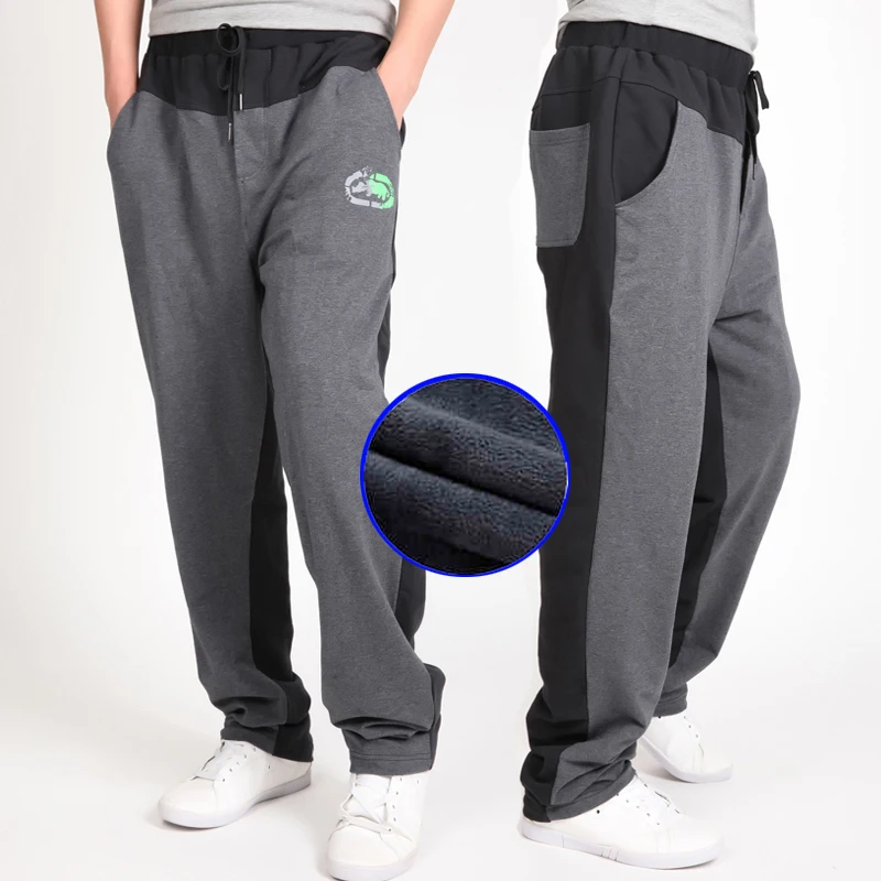 Теплые зимние брюки мужские брюки для пробежек хип-хоп брюки мужская одежда 2018 уличная Мужская Брюки Большие размеры XXXL 4XL 5XL 6XL 7XL 8XL