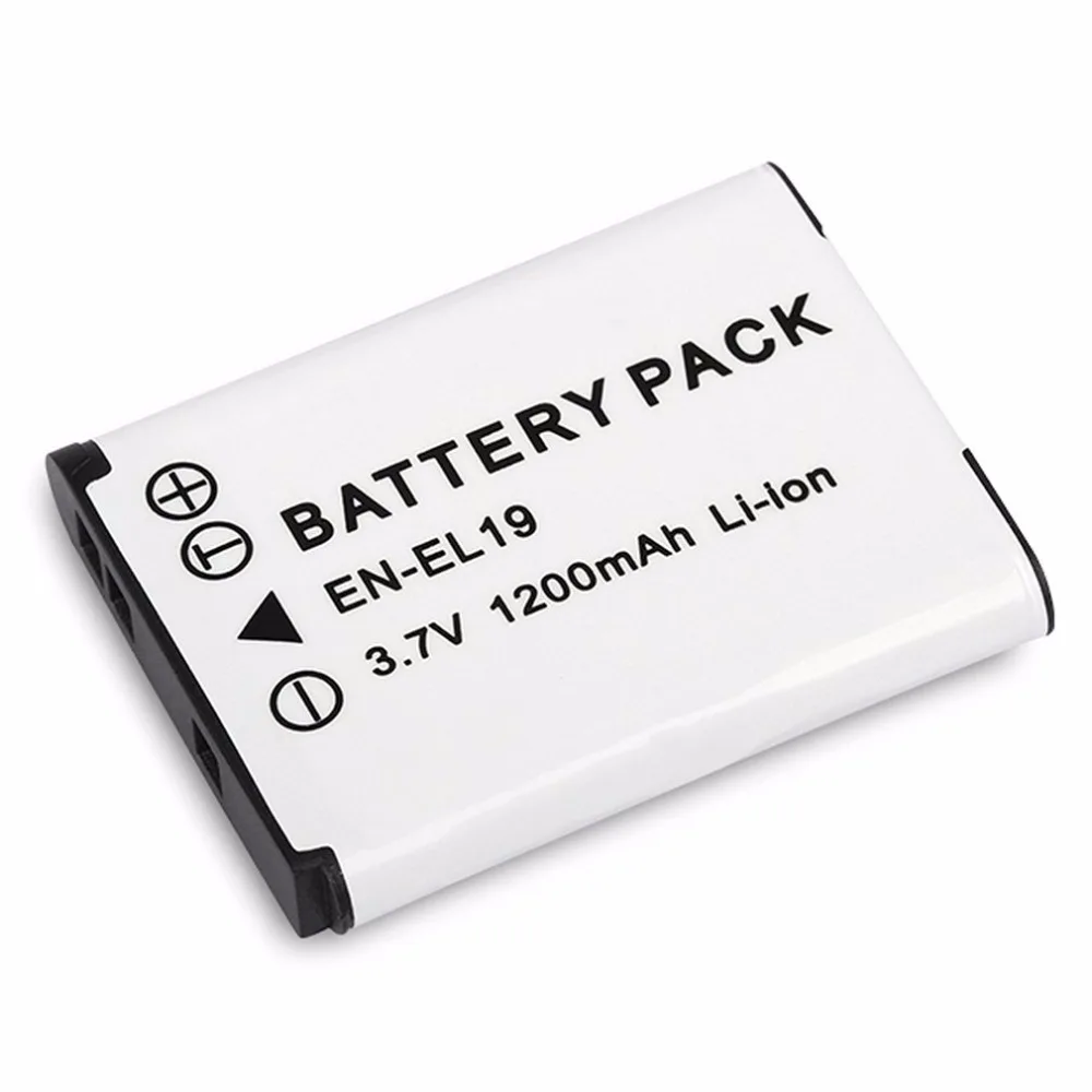 

3.7V 1200MAH Rechargeable Li-ion Battery Digital Camera Replacement Battery Pack Suitable For Nikon EN-EL19 Camera