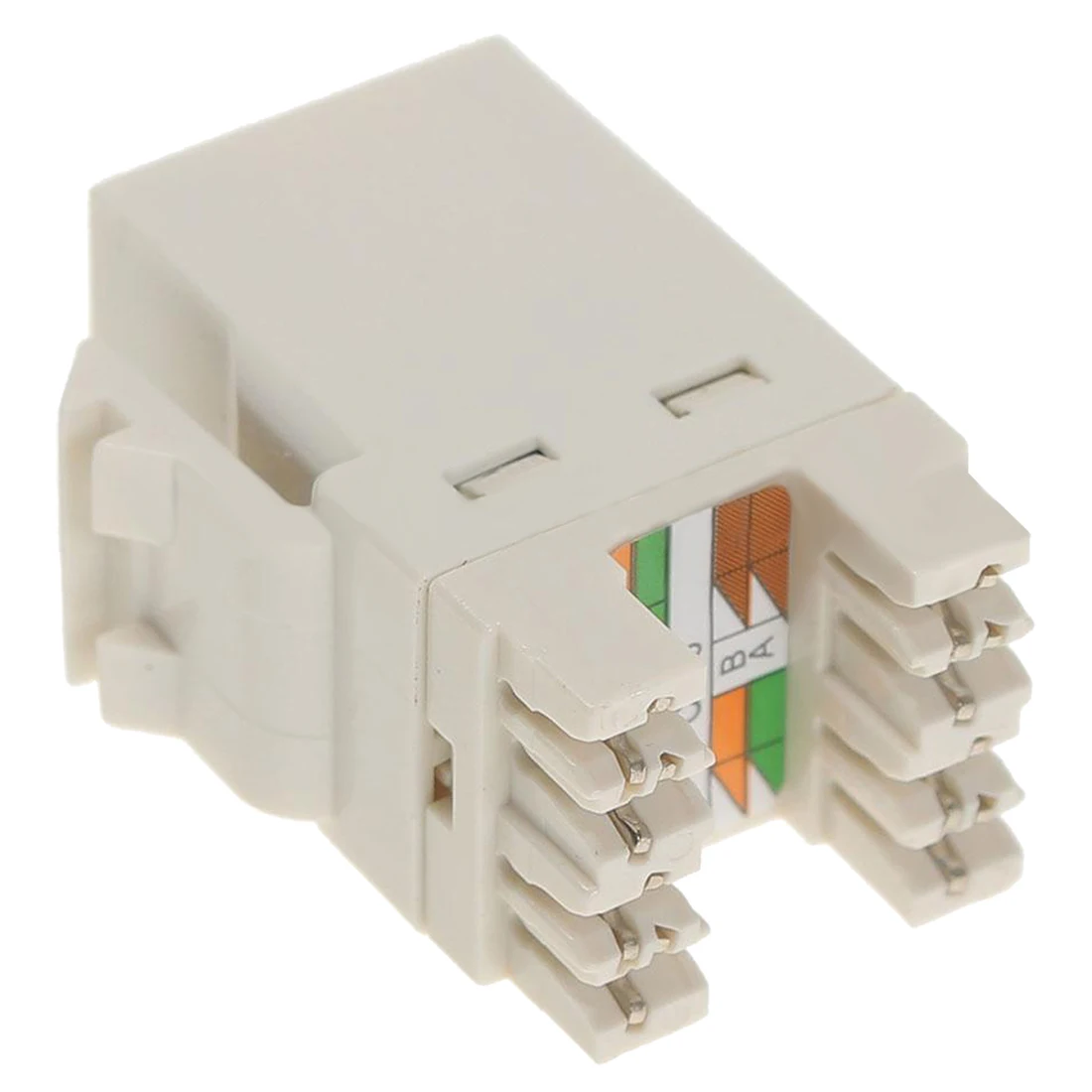 10pcs Cat 6 RJ45 8P8C Punchdown Keystone Modular Snap in Jack