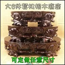 Manufacturers selling large stone wood base stone base wood and wood carving chamfer elliptical foot franch.and special offer