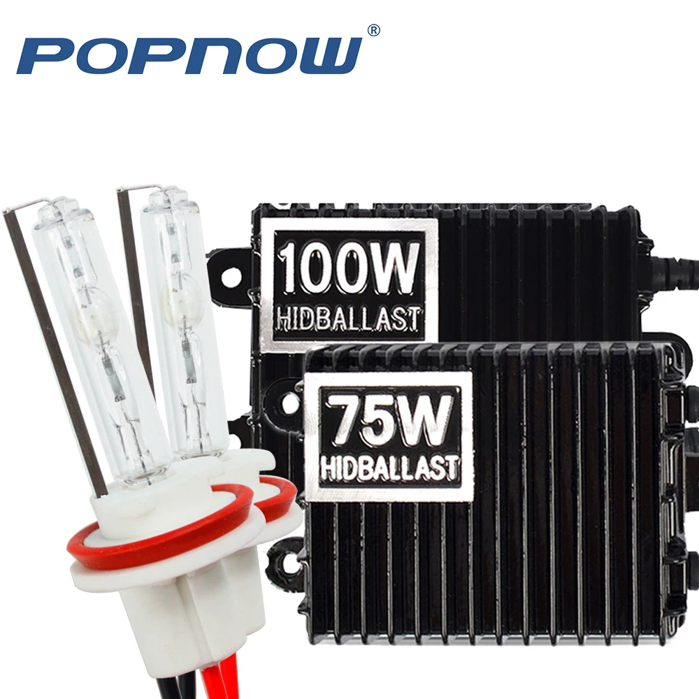 

H1 xenon H7 HID Kit H4 H1 H11 H8 9005 HB3 9006 HB4 881 xenon hid ballast For Car Light Headlight 4300K 6000K 8000K 24V 75W 100W