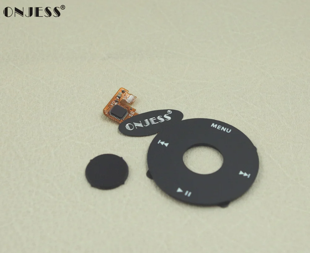 

Onjess Black Clickwheel Click Wheel Flex Ribbon Cable + Central Middle Button for iPod 6th 7th gen Classic 80GB 120Gb 160GB