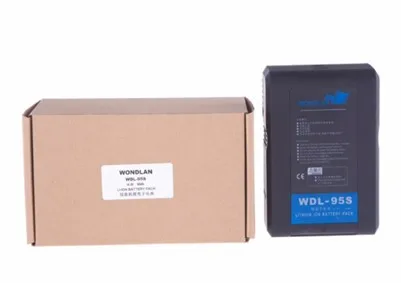 

WONDLAN free shipping DSLR 95wh video camera v mount V lock battery(charger is not included)