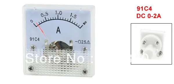 

DC 0-2A 1A 3A 5A 10A 15A Analog Panel AMP Current Meter Ammeter Gauge 91C4 Pointer DC ammeter