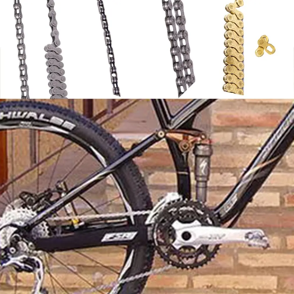 Best ZTTO MTB Mountain Bike Road Bicycle galvanized 9 10 11 Speed chain for K7 Parts with Magic Button master Bicycle Parts 0