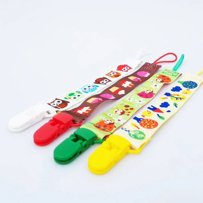 New Baby Pacifier Clip Chain Ribbon Holder Chupetas Soother Pacifier Clips Leash Strap Nipple Holder For Infant Feeding W0005
