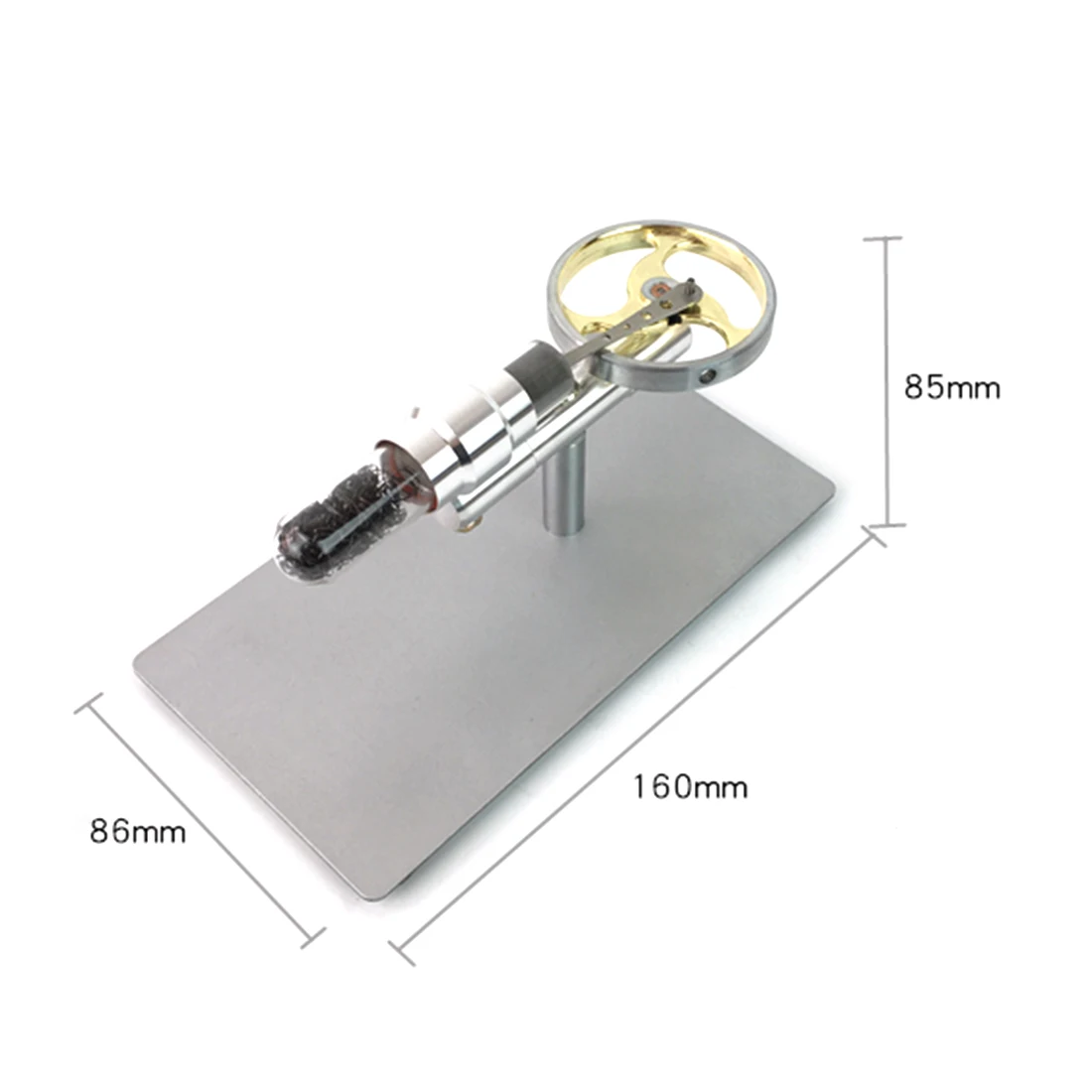 DIY одноцилиндровый Большой маховик Стирлинга микро двигателя Физика Эксперимент подарок модель игрушки для домашнего декора 2019 детский
