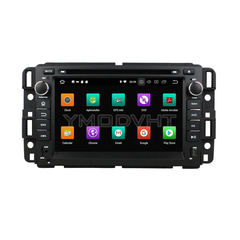 Cheap YMODVHT 7inch Android 8.0 Octa Core PX5 4GB RAM 32GB ROM Car DVD Player Radio Stereo GPS For GMC 2016 3