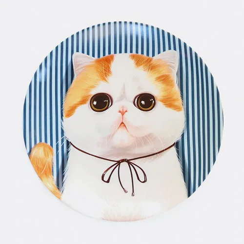 [MPK Pet Store] кошка дизайнерская тарелка и кружка, хороший выбор в качестве подарка на Рождество - Цвет: 20cm diameter