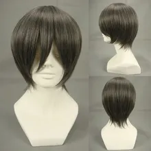 Аниме Черный Батлер Ciel парик коричневый короткие волосы Косплэй костюм реквизит для Хэллоуина Маскарад Вечерние