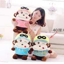 Около 40 см озорная обезьяна милые плюшевые игрушки happy monkey кукла, подарок на день рождения w6167