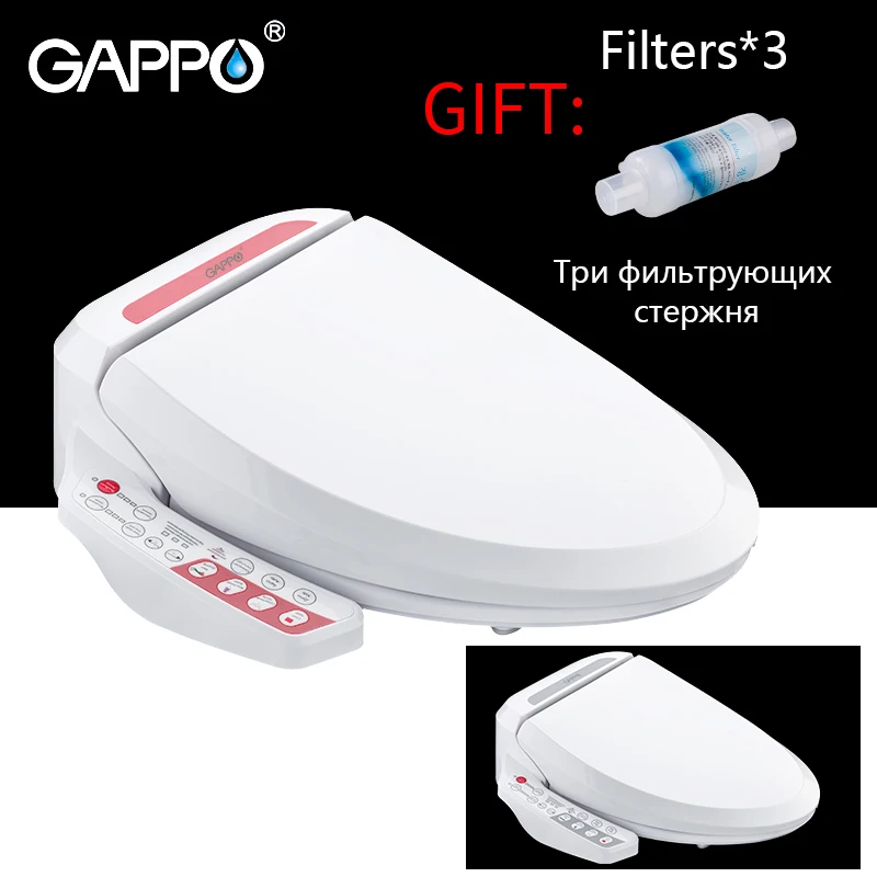 

GAPPO Smart Toilet Seats 2 Color Panel Control Quick Heated Multi-function Toilet Cover Electric Intelligent Bidet Cover