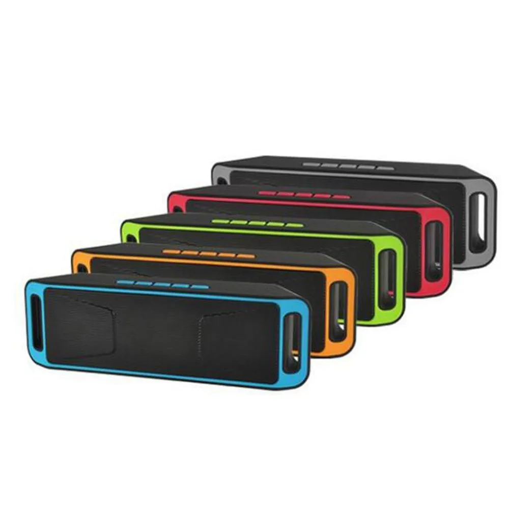 Sc208 Bluetooth 4 0 портативный беспроводной динамик TF USB FM радио двойной бас звук