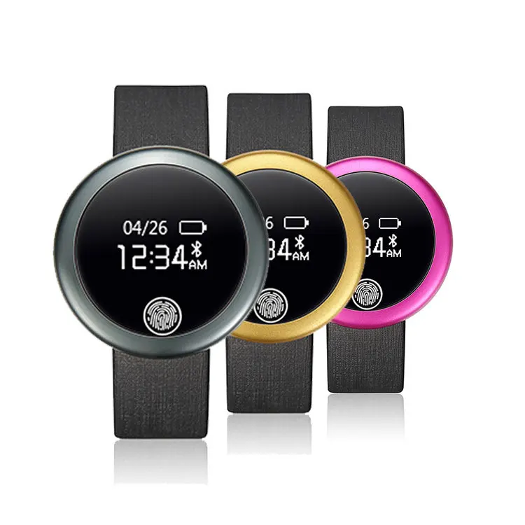 

The new S6 round smart wristband pedometer fitness heart rate monitor sleep wristband.