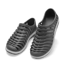 Jardín Plano Ligero Hueco-Hacia fuera Zapatos de Los Hombres Nueva Moda de Verano Para Hombre Resbalón de Baño Transpirable Sandalias Zapatillas Sandalias de Playa