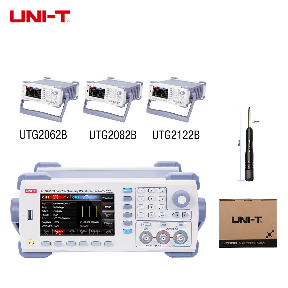 Генератор произвольных сигналов UTG2062B UTG2082B UTG2122B функция частота дискретизации