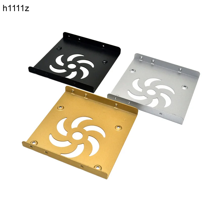 

Black Silver Gold 3 Colors 2.5" SSD to 3.5" Bay Caddy Tray Hard Drive HDD Mounting Dock Tray Bracket Adapter Converter Heat Sink