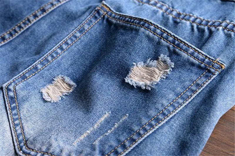 MORUANCLE модные Для мужчин уничтожены Короткие джинсы комбинезоны уличная рваные джинсовые Комбинезон шорты на подтяжках брюки плюс Размеры