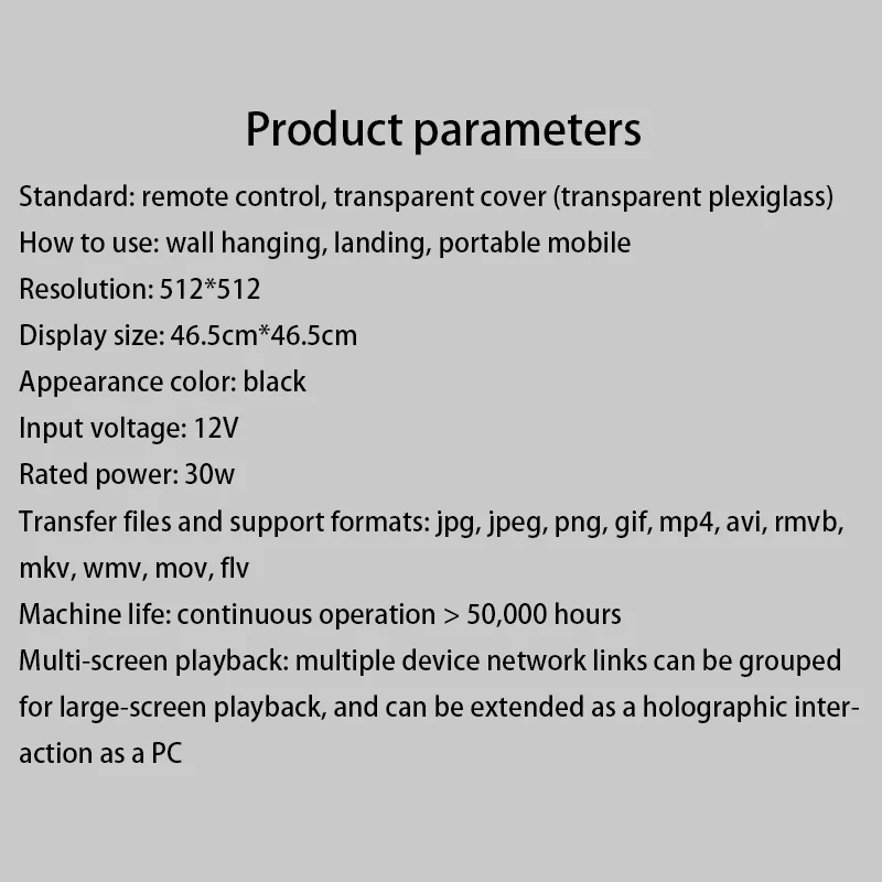 515*515 HD разрешение 50 см с функцией wifi голый глаз 3D стерео Портативная реклама или товар 3D светодиодный дисплей вентилятор