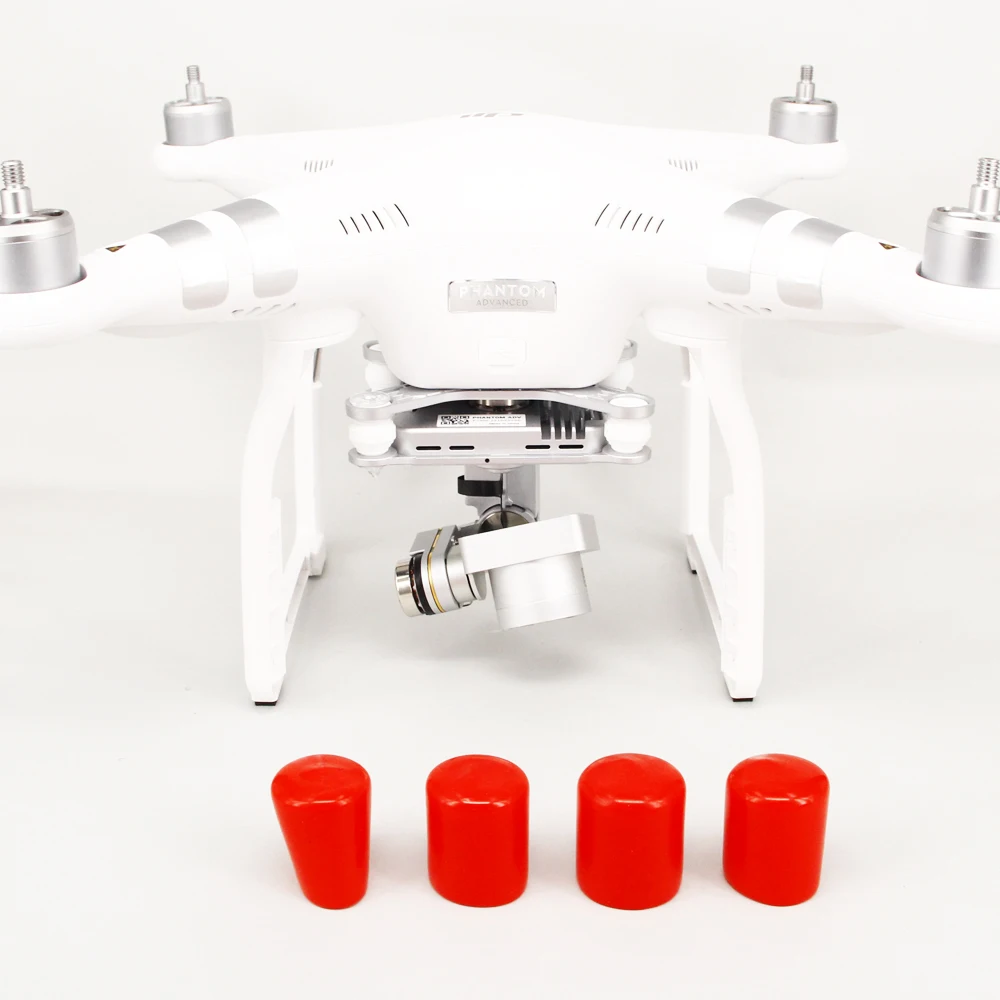 ZJM 4 шт. силиконовый гель 22 23 серии защита двигателя Кепки щитки для DJI Phantom 4 3 2 Quadcopter прозрачный